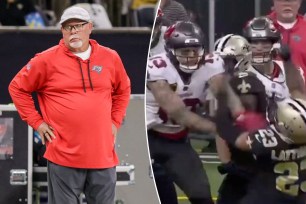 Bruce Arians Mike Evans fight