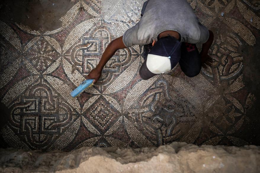 Palestinian farmer ancient treasure