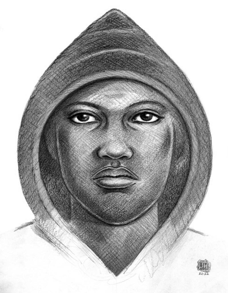 A sketch of the suspect behind the string of sexual assaults.