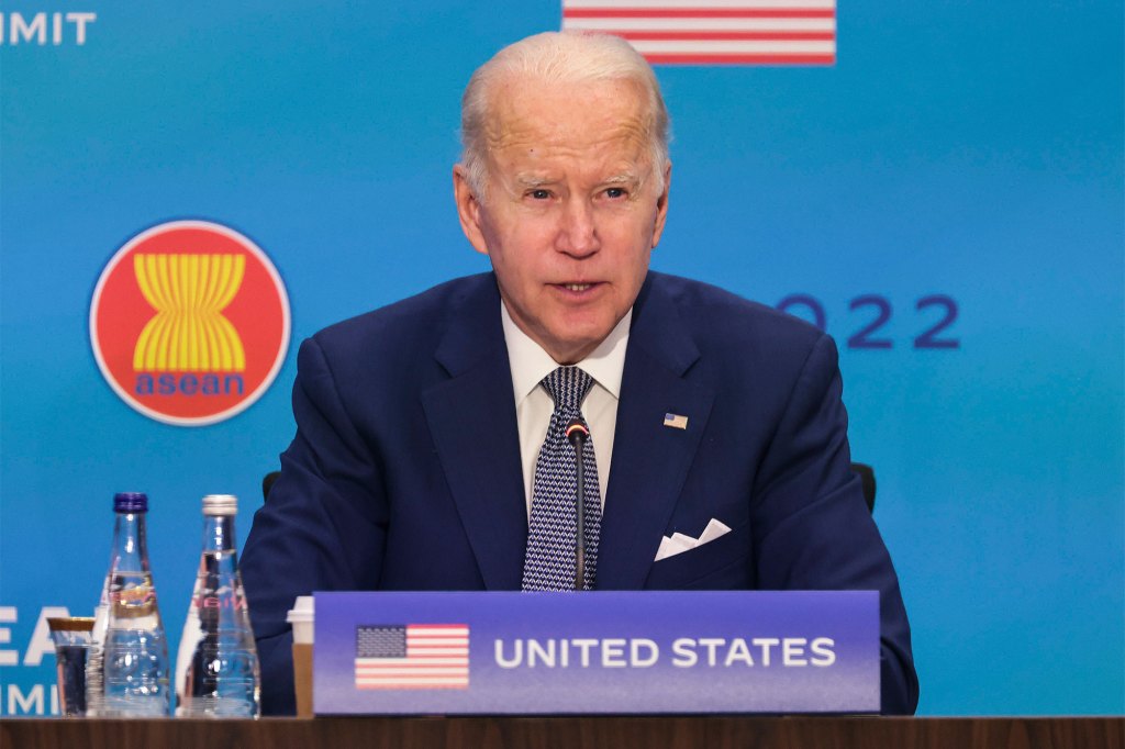 Biden asked where Walorski was at an event on September 28, 2022.