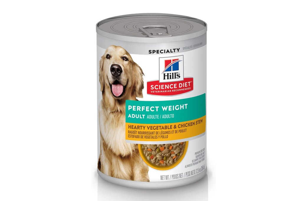 A can of dog food