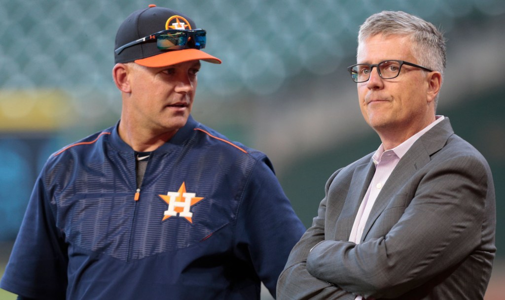 A.J. Hinch and Jeff Luhnow were fired by the Astros.