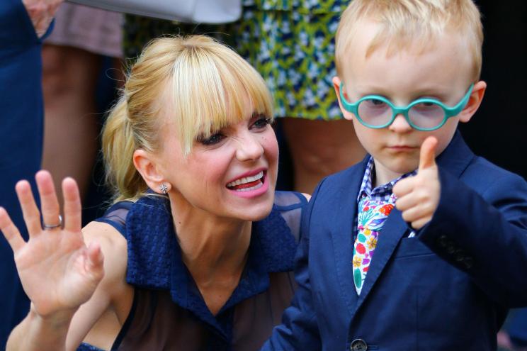 Anna Faris and her son Jack