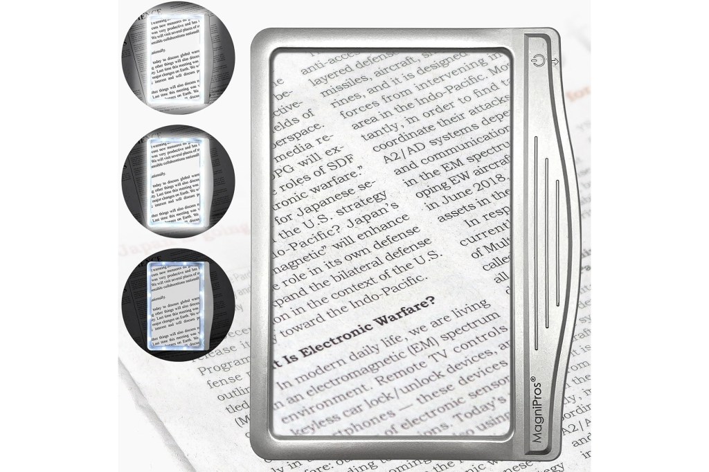 Book magnifying glass