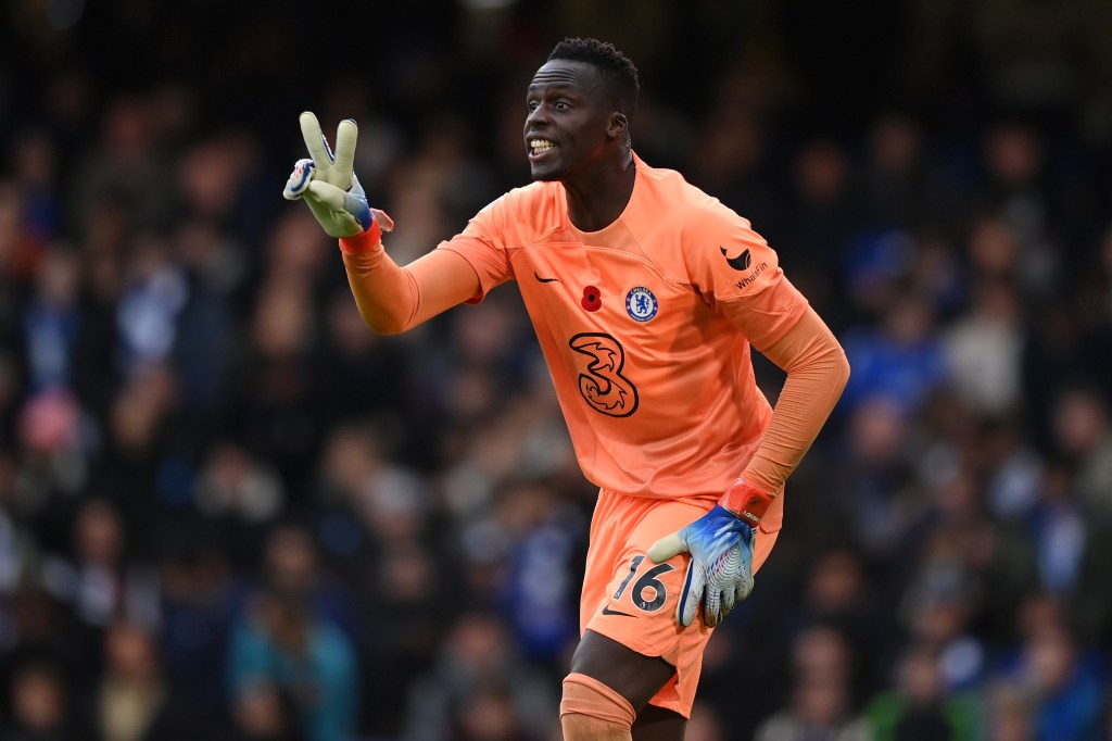 Edouard Mendy during a Premier League match