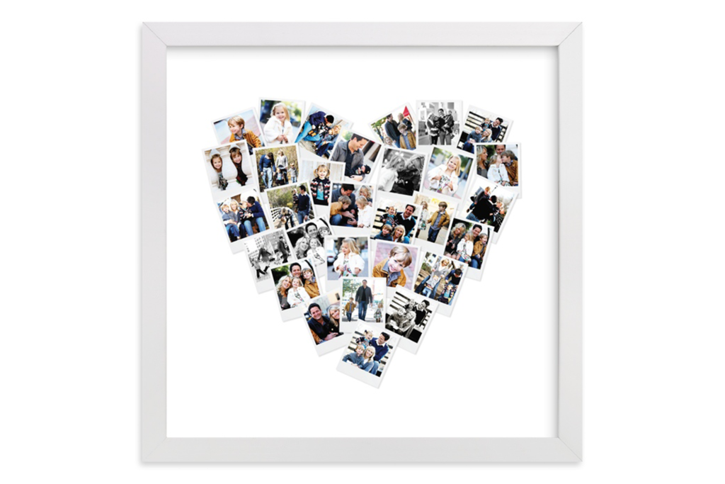 Minted Heart Snapshot Mix Photo Art