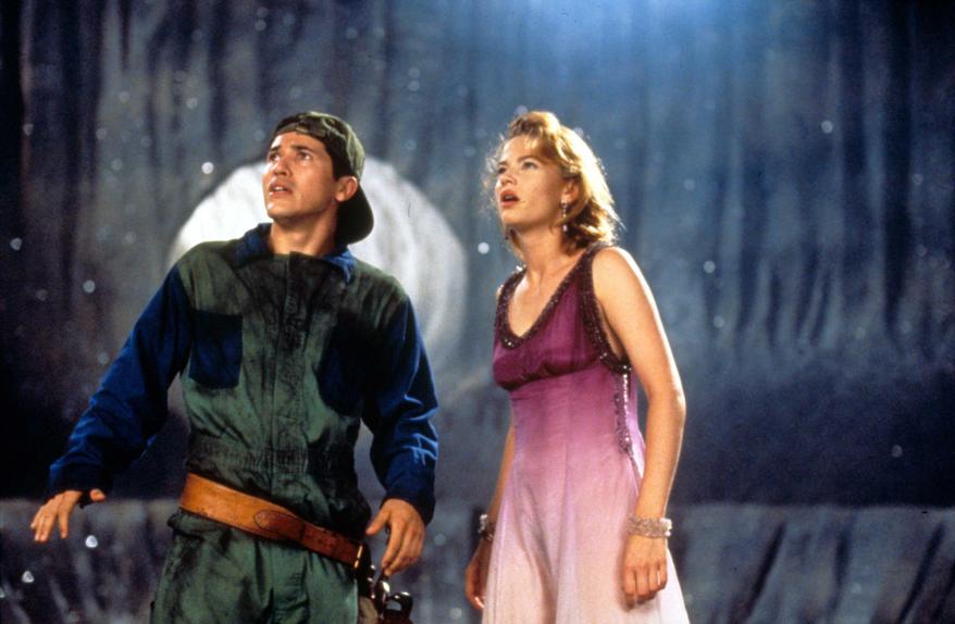 Super Mario Bros John Leguizamo and Samantha Morton are spotted in the 1993 'Super Mario Bros.