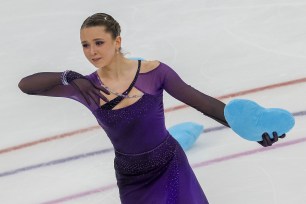 Kamila Valieva of Russia performs during the Russian Grand Prix of Figure Skating (Golden Skate of Moscow)