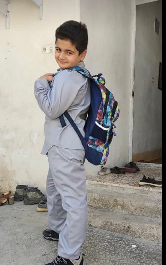 Kian Pirfalak, 10, was killed on Nov. 16 in Izeh when Iranian security forces opened fire on his family's car, his mother has told reporters. His death has spurred protests.