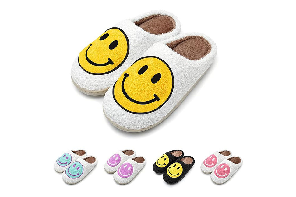 Smiley face slippers