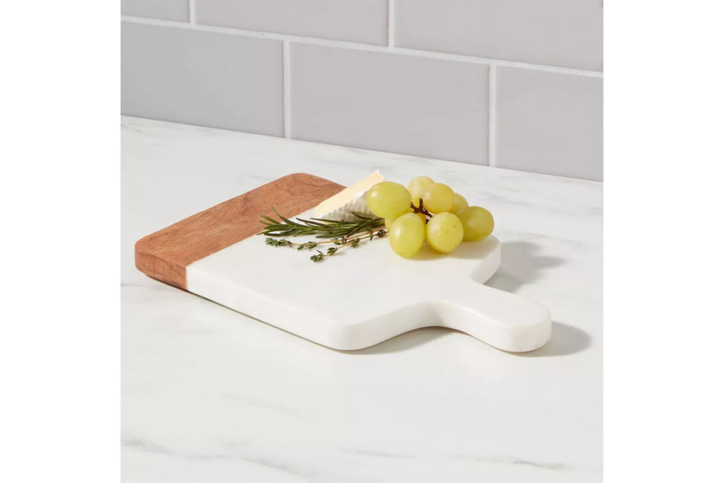 Threshold Marble & Wood Serving Board