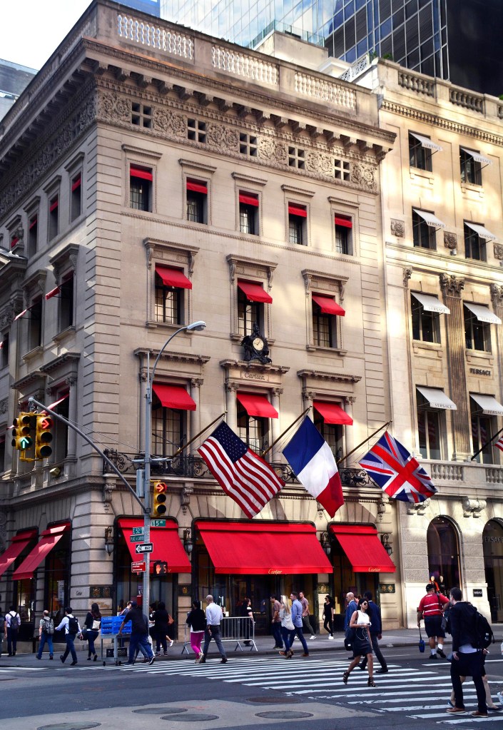 The Cartier store on Fifth Avenue.