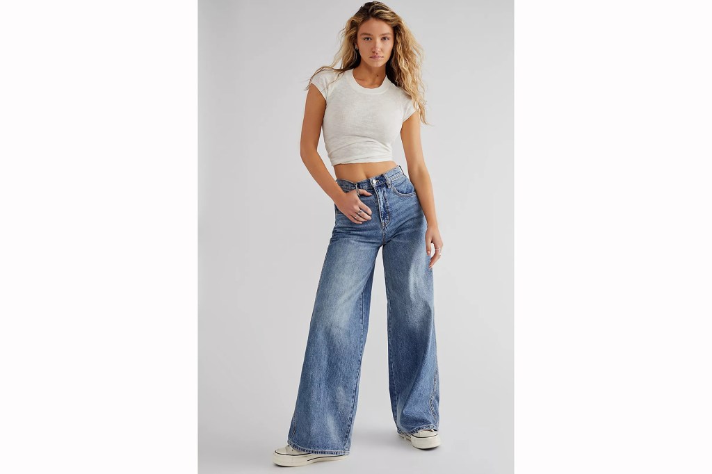 CRVY Gia Wide-Leg Jeans