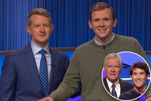 Cousins Sean (top) and Dan McShane both appeared on "Jeopardy!" but they won't talk about it.