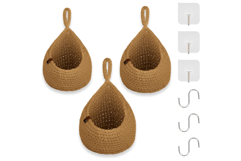 Yazi Hanging Pantry Onion Basket (Set of 3)