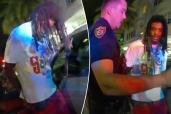 Police body cam footage obtained by TMZ shows NFL cornerback Damon Arnette being chastised by officers during his arrest in Miami Beach on July 26, 2022. 