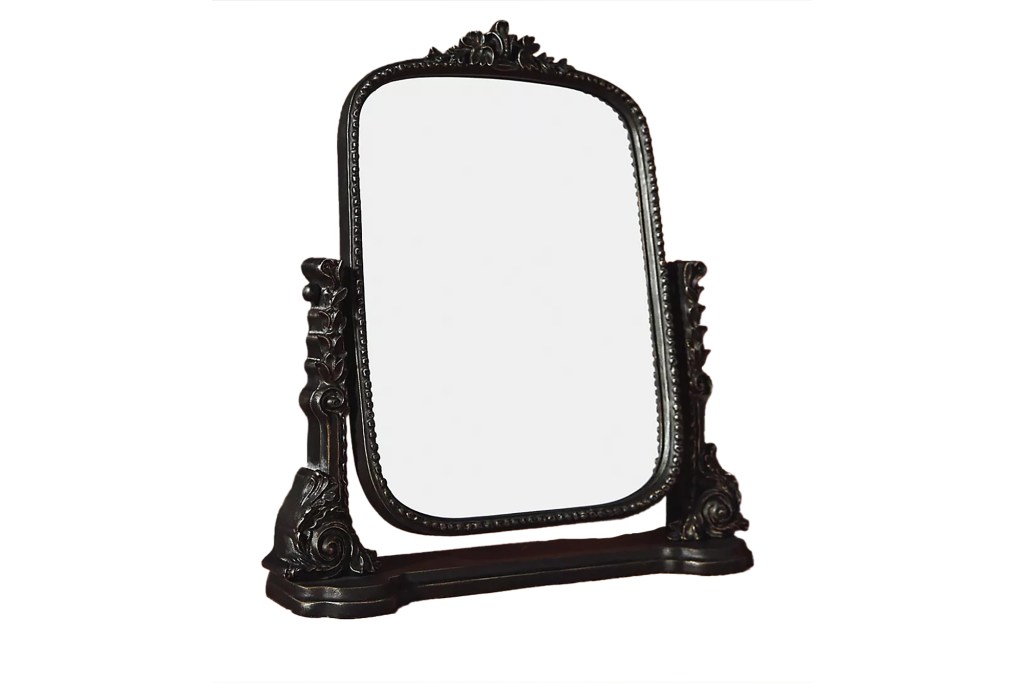 Black vanity mirror