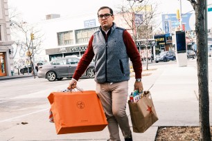 New York's 3rd congressional district, arrives at his sisterâs apartment in Elmhurst, Queens.