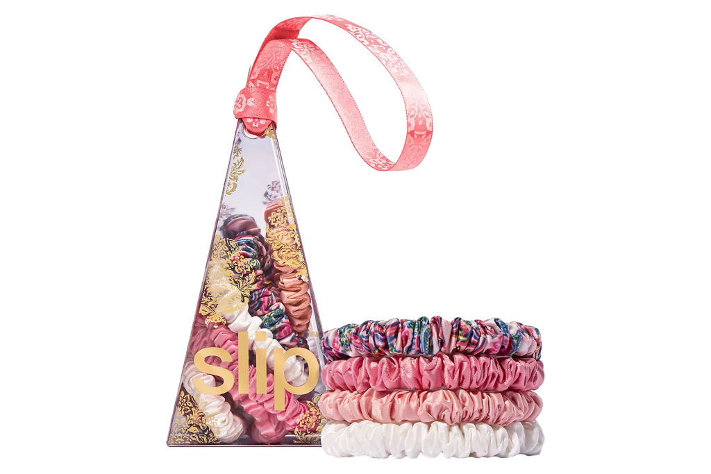 slip Pure 4-Pack Skinny Scrunchies Ornament Set