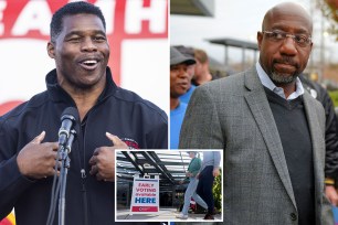 Republican Herschel Walker and Democratic Sen. Raphael Warnock and voters casting early ballots in Georgia's runoff election for US Senate.