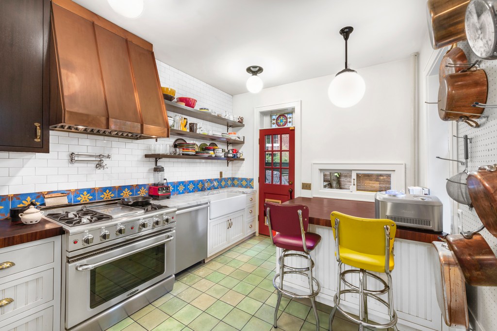 A view inside the kitchen.