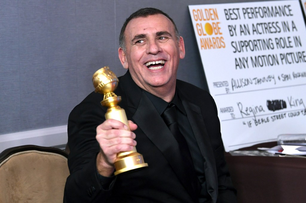 BEVERLY HILLS, CA - JANUARY 06:  Best Motion Picture Drama for 'Bohemian Rhapsody' winner Producer Graham King poses in the press room during the 76th Annual Golden Globe Awards at The Beverly Hilton Hotel on January 6, 2019 in Beverly Hills, California.  (Photo by Kevin Winter/Getty Images)