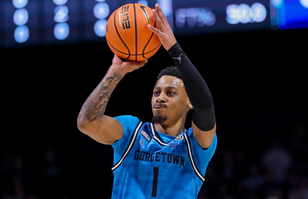 Primo Spears, putting up a shot during a loss to Xavier last week, scored 21 points to lead Georgetown to an 81-76 win over DePaul.