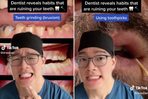 One dentist on TikTok warns against these three habits.