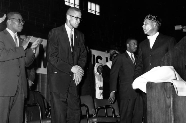 Malcolm X and Elijah Muhammad