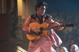 Austin Butler plays Elvis Presley in Baz Luhrmann's 2022 biopic "Elvis."