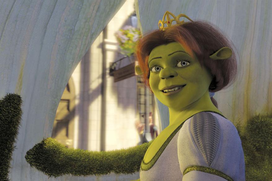 Fiona ultimately retains her green color and ogre physicality in the name of love.