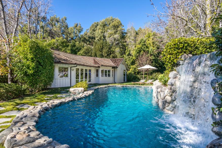 The waterfall pool.