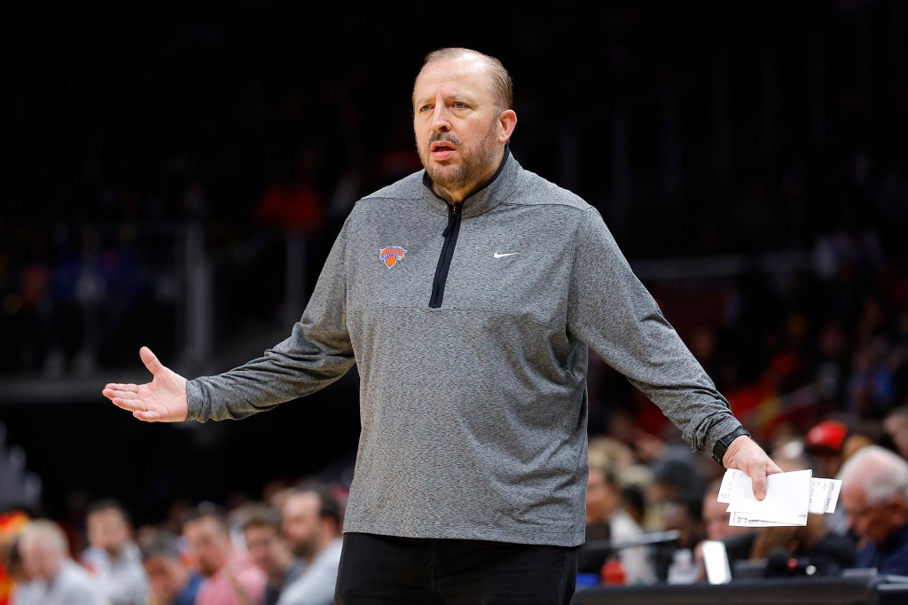 Tom Thibodeau directed any potential trade questions to Knicks president Leon Rose on Wednesday.