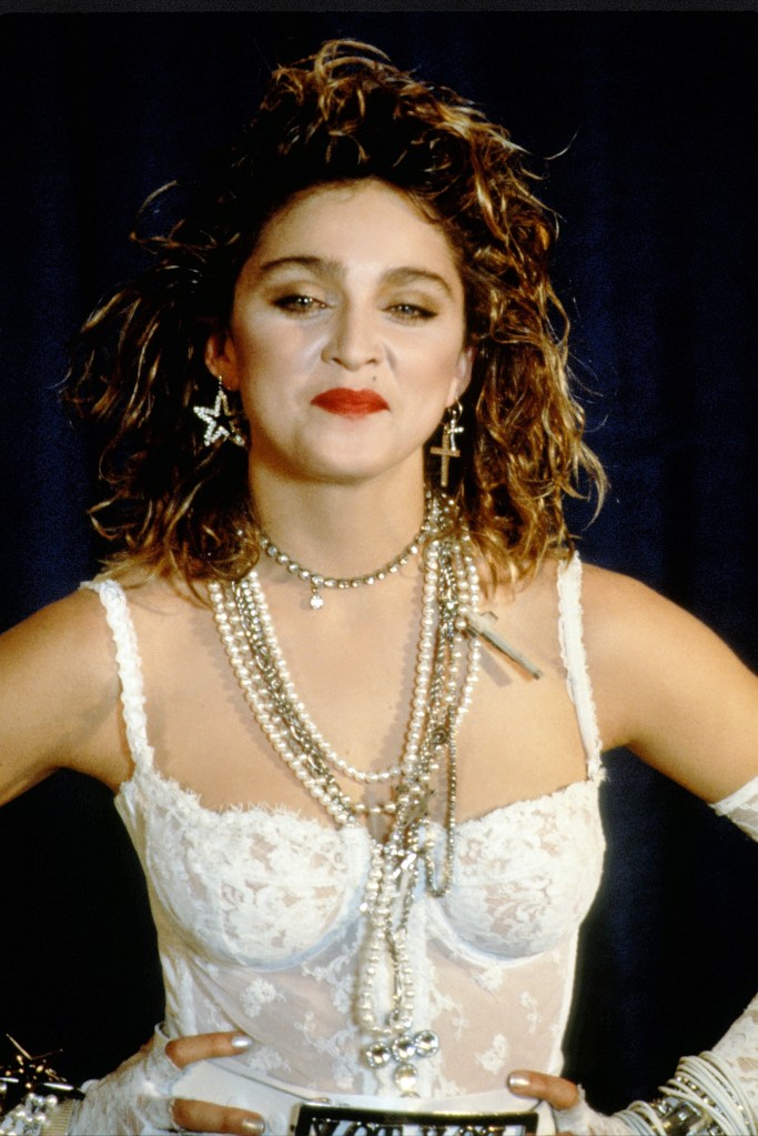 Madonna during a performance at MTV Video Awards on Sept. 16, 1984.  