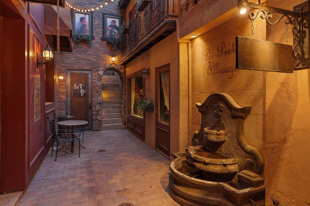 The owners are big fans of Italy and paid homage to it with their recreation of one of its streets.