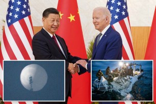 President Biden and Chinese leader Xi Jinping. The downing of the Chinese spy balloon on Saturday. The Navy recovers debris from the balloon off the coast of South Carolina.