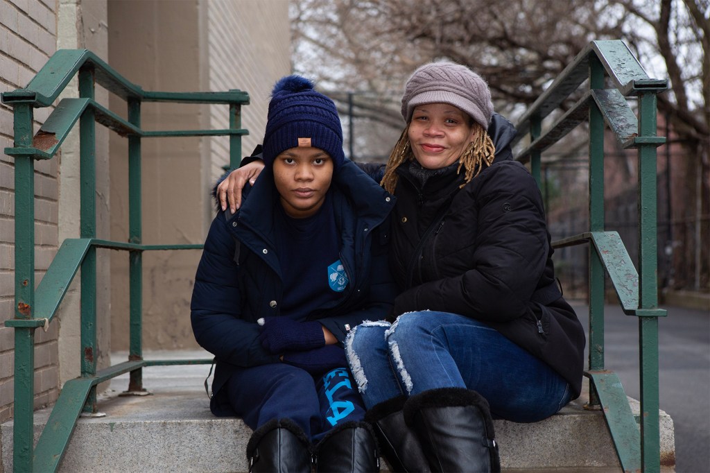 Marcia Ward-Mitchell and her autistic daughter Kimana 