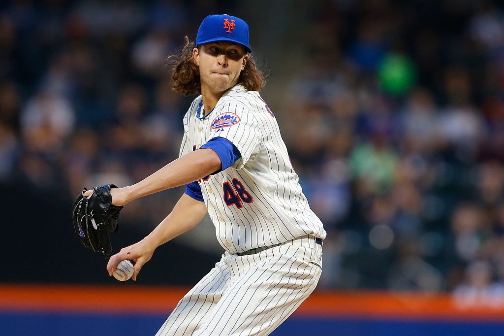 Jacob deGrom during his tenure with the Mets