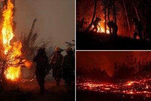 Chile wildfires.