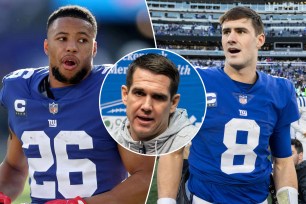 Saquon Barkley, Joe Schoen, Daniel Jones