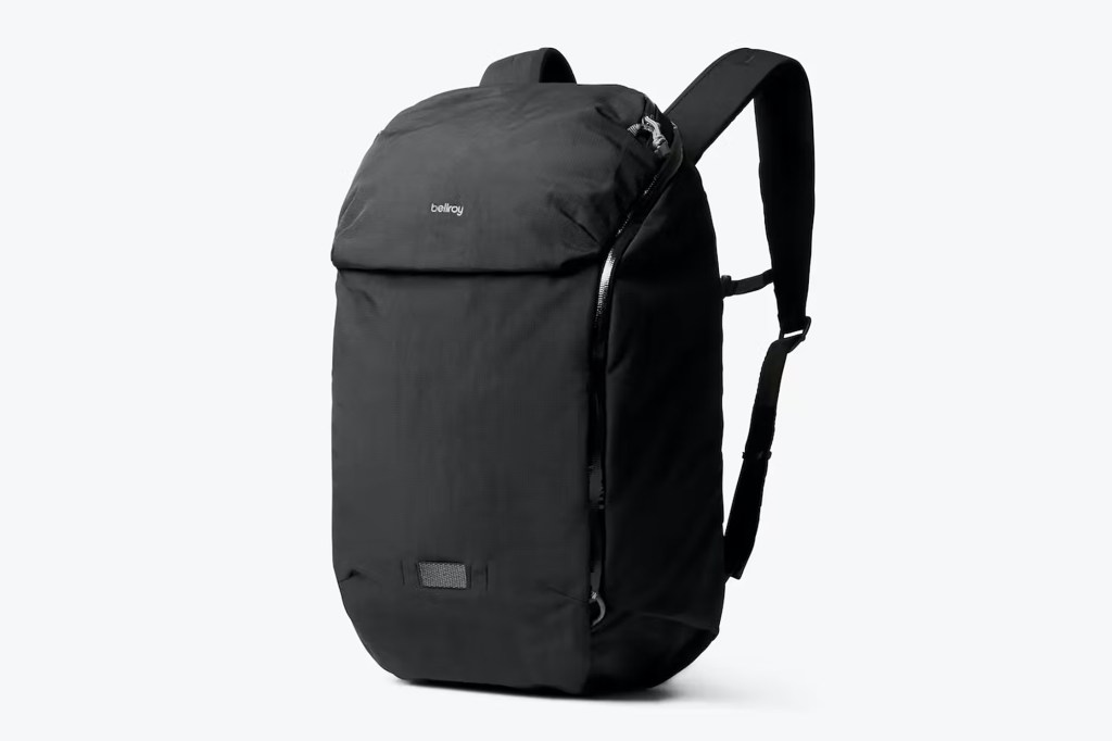 A black backpack