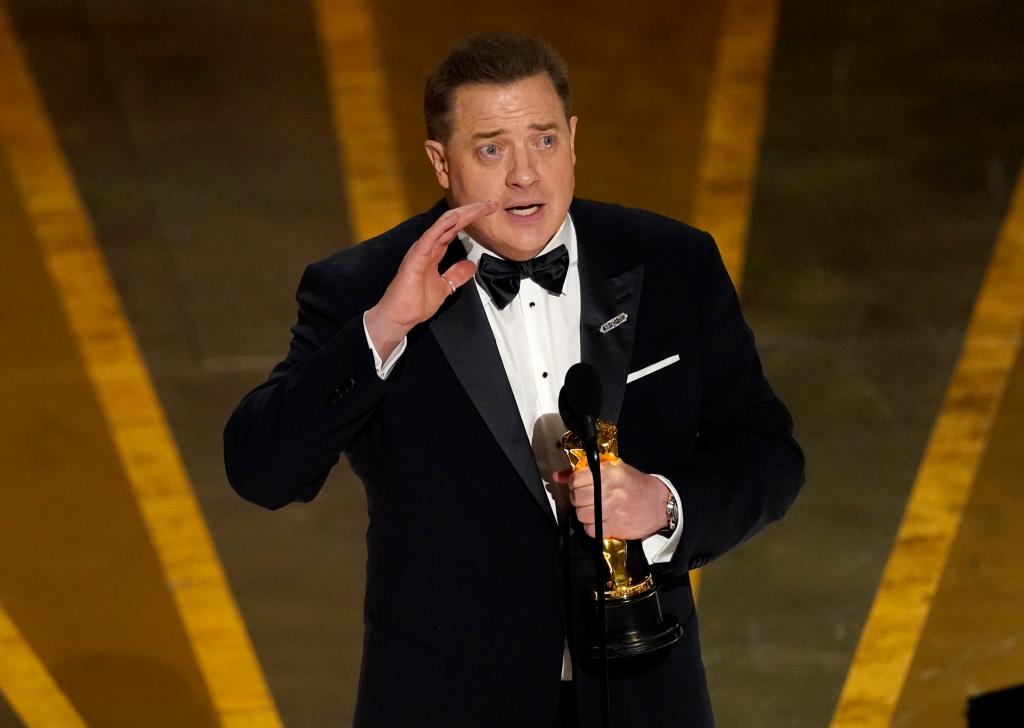 Brendan Fraser wins an Oscar for "The Whale."