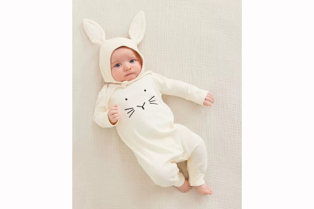 Hanna Andersson Easter Bunny Baby Long Sleeve Romper