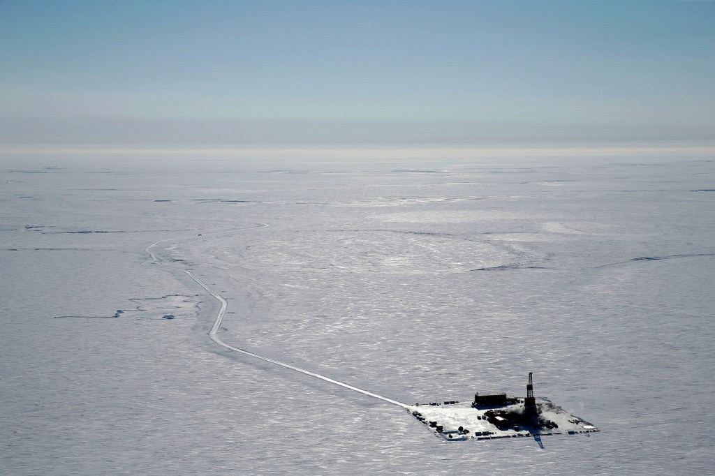 ConocoPhillips shows an exploratory drilling camp at the proposed site of the Willow oil project on Alaska's North Slope. 