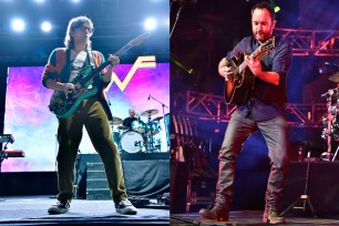 Weezer's Rivers Cuomo (L) and Dave Matthews will headline this year's Tampa Innings Festival.