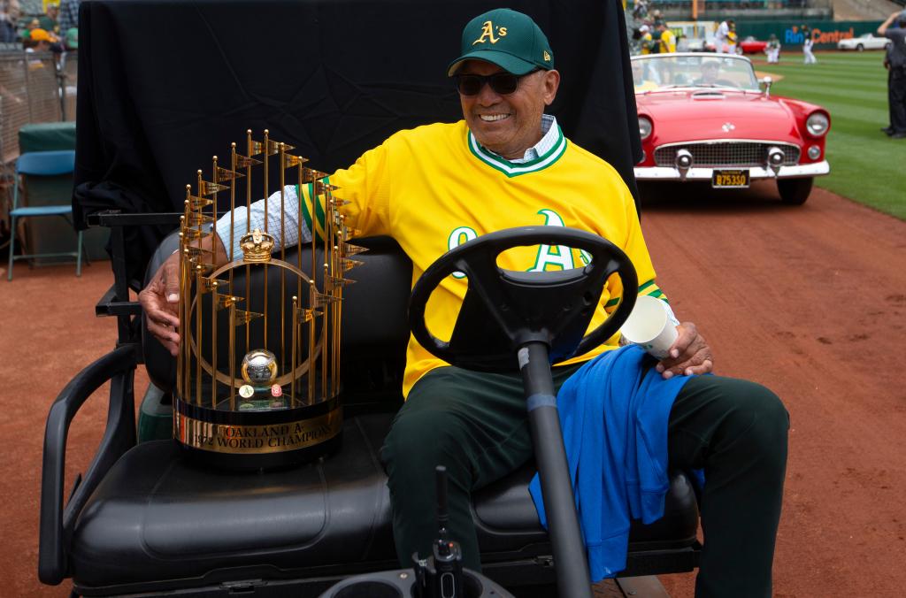 Jackson won three World Series titles and was named AL MVP in 1973 while on the A's.