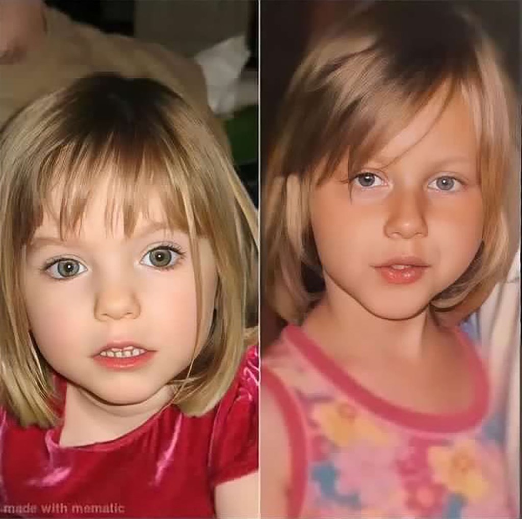 Madeleine McCann and Julia Wendell.