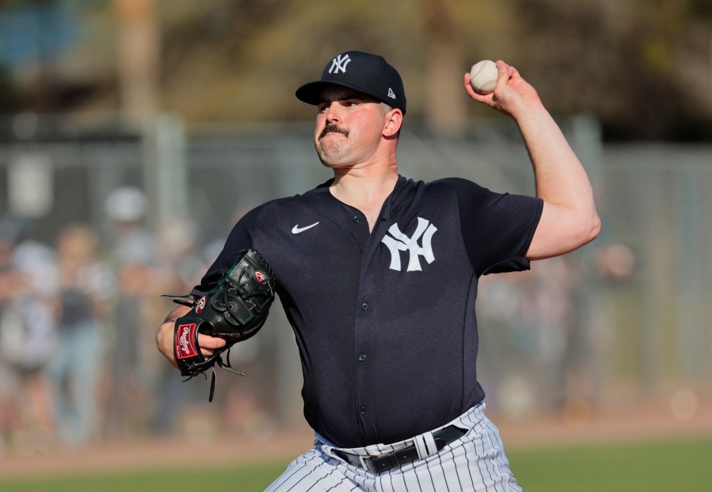Carlos Rodon will miss the start of the Yankees' season with a forearm injury.