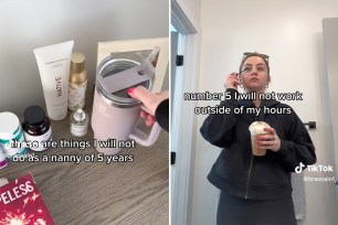 Brenna, a part-time, live-in nanny took to TikTok to share what she would never do on as part of the job.