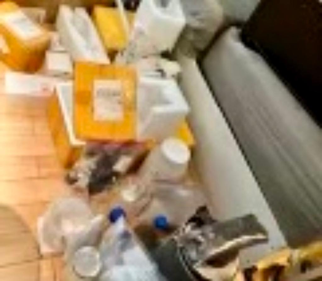 Narcotics equipment found inside the home of Christopher Fox